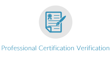 Professional Certification Verification
